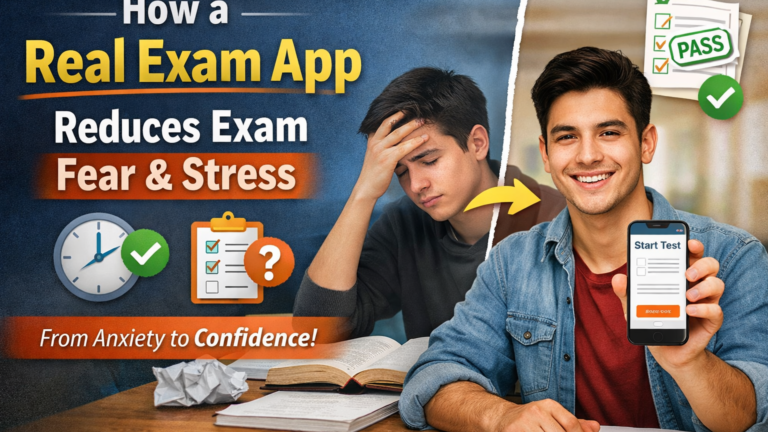 How Practicing With a Real Exam App Reduces Exam Fear & Stress