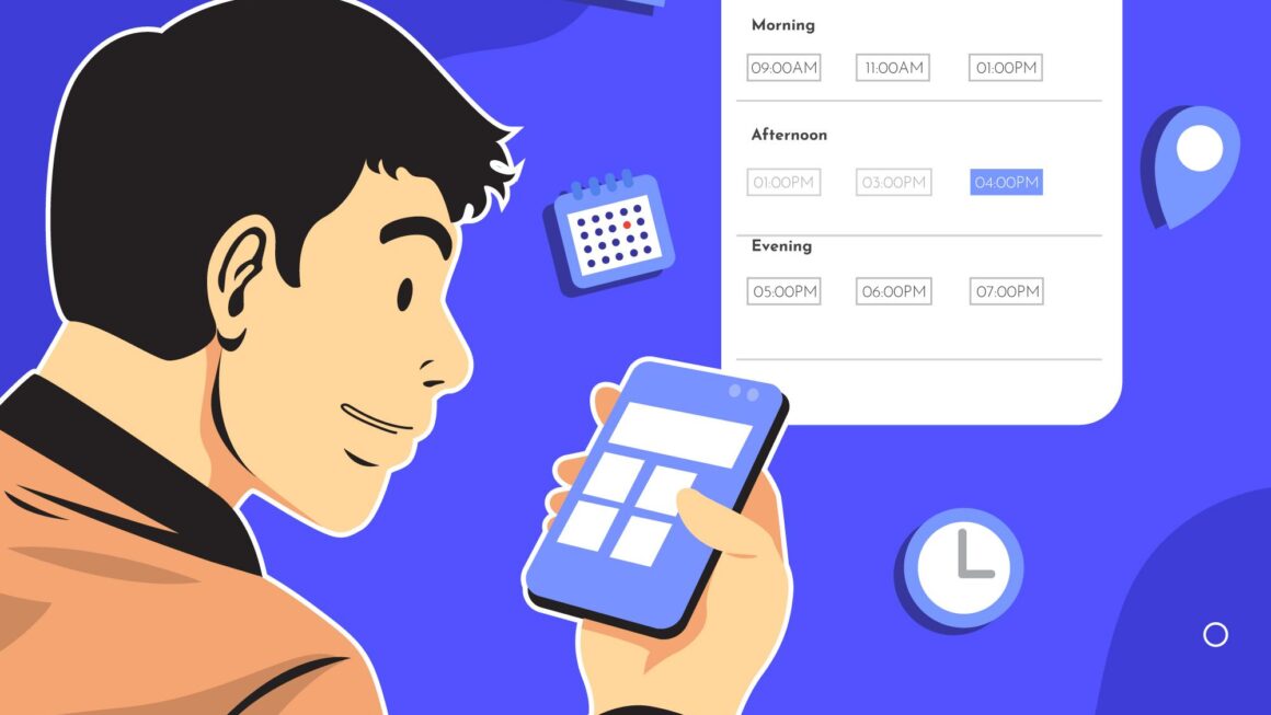 Student using mock exam app for their preparation