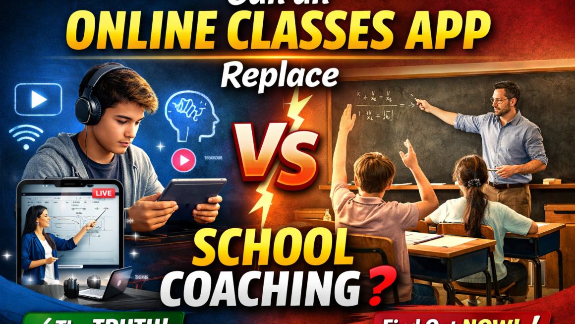 Online classes app vs School coaching