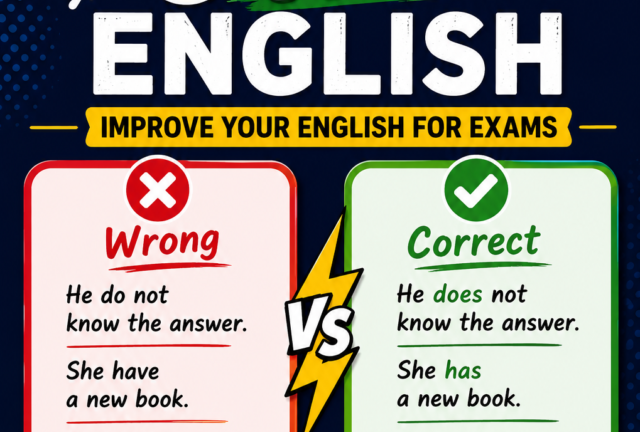 Wrong vs Correct English for Competitive Exams