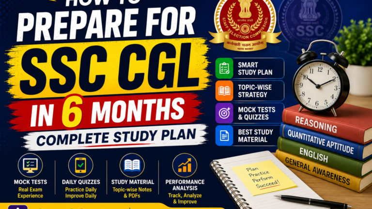 How to Prepare for SSC CGL in 6 Months